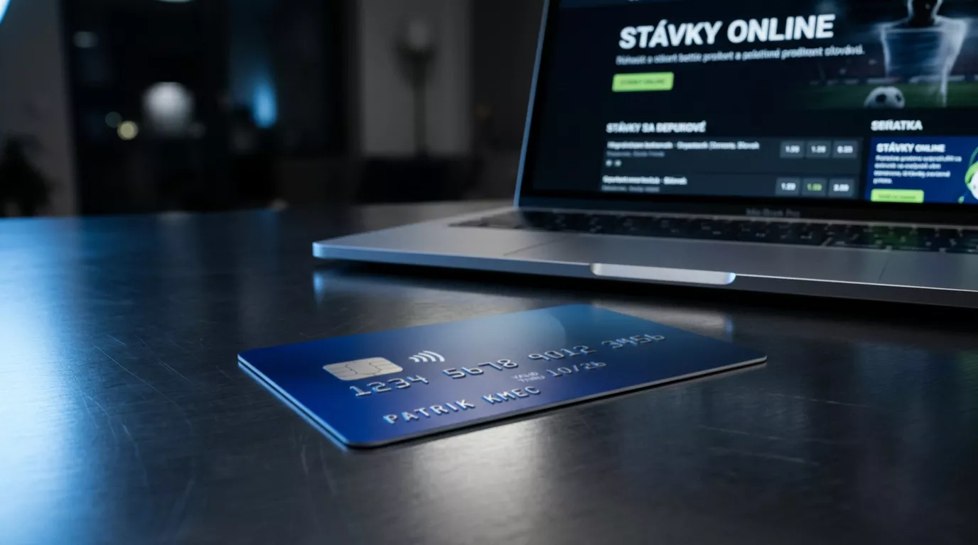 Vizualizácia platobnej karty Visa pri online stávke v slovenskej licencovanej kancelárii